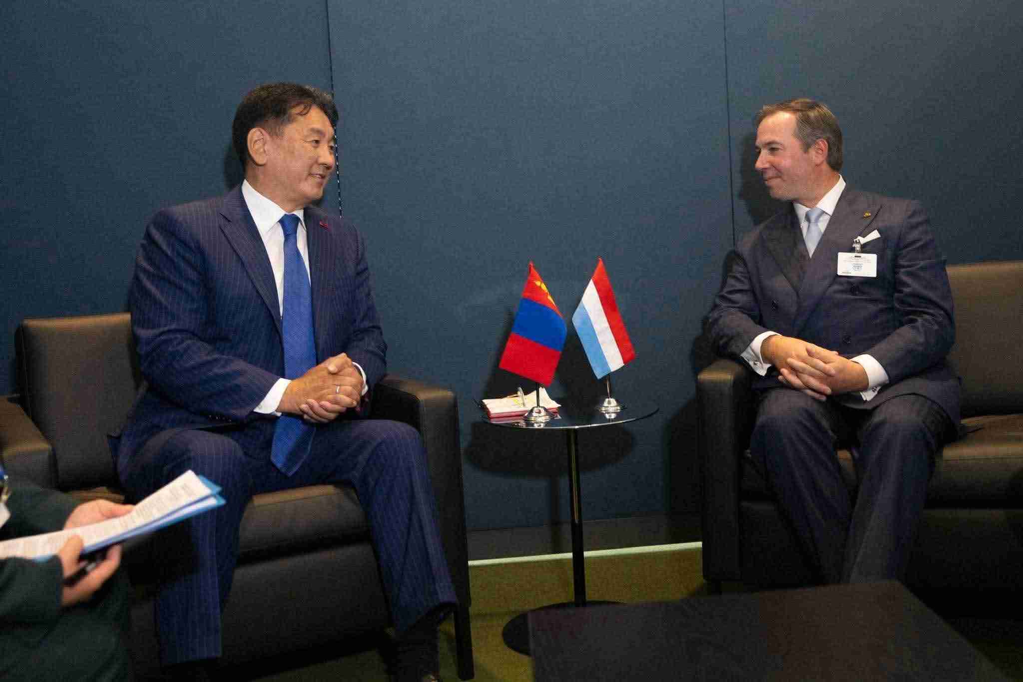 Ерөнхийлөгч У.Хүрэлсүх Люксембургийн Их Гүнтэй уулзлаа