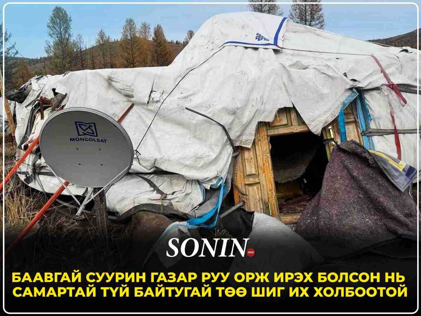 Баавгай суурин газар руу орж ирэх болсон нь самартай түй байтугай төө шиг их холбоотой